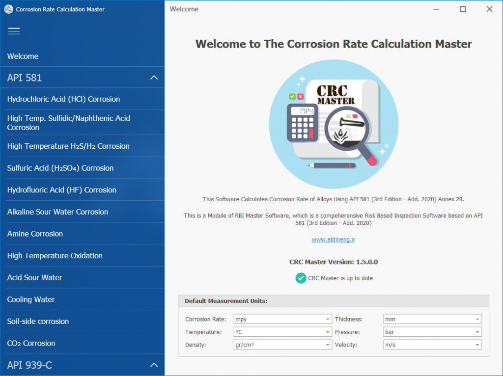CRC-Master-Welcome Screen